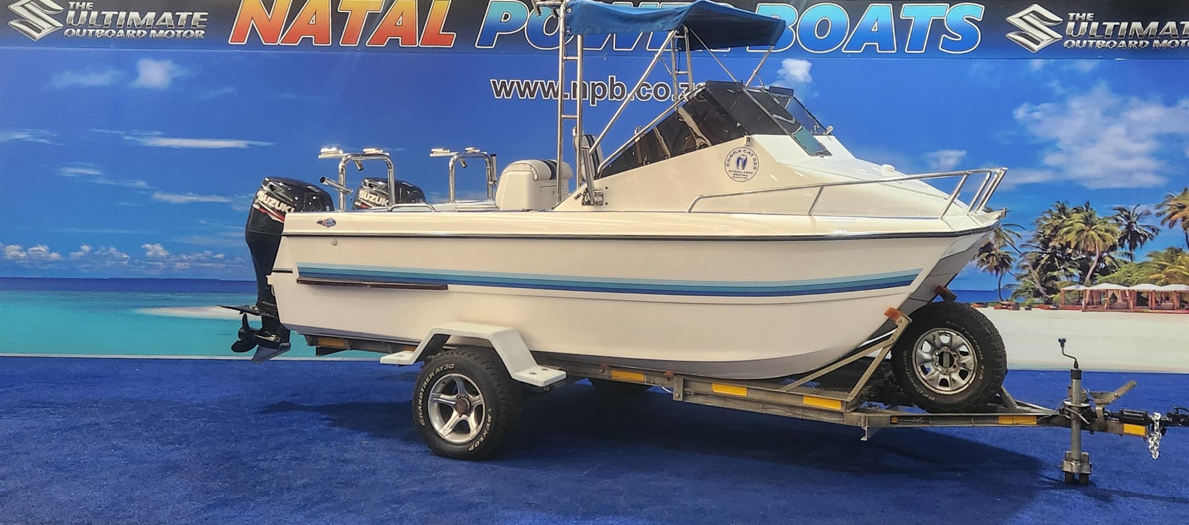 COBRA CAT 525ON TRAILER 2 X 90 HP SUZUKI 4 STROKES 2014 MODEL 900 HOURS FINANCE - Private Seller