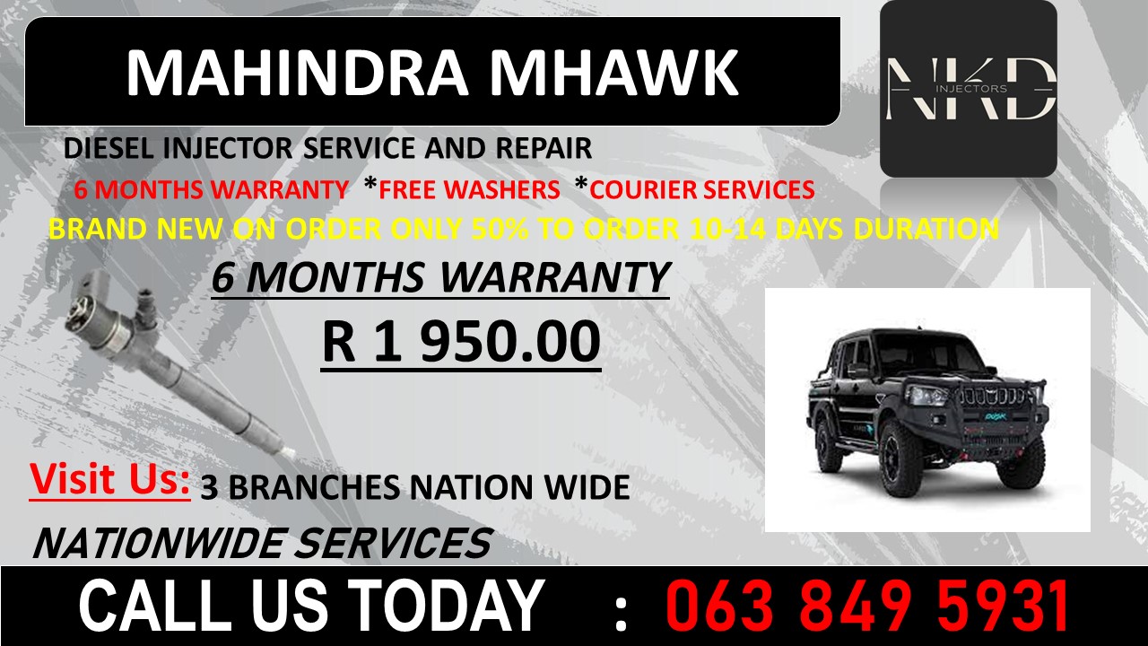 MAHINDRA MHAWK 2.2 DIESEL INJECTORS KWAZULU NATAL BLUFF - Private Seller MAHINDRA MHAWK 2.2 DIESEL INJECTORS KWAZULU NATAL BLUFF - Private Seller