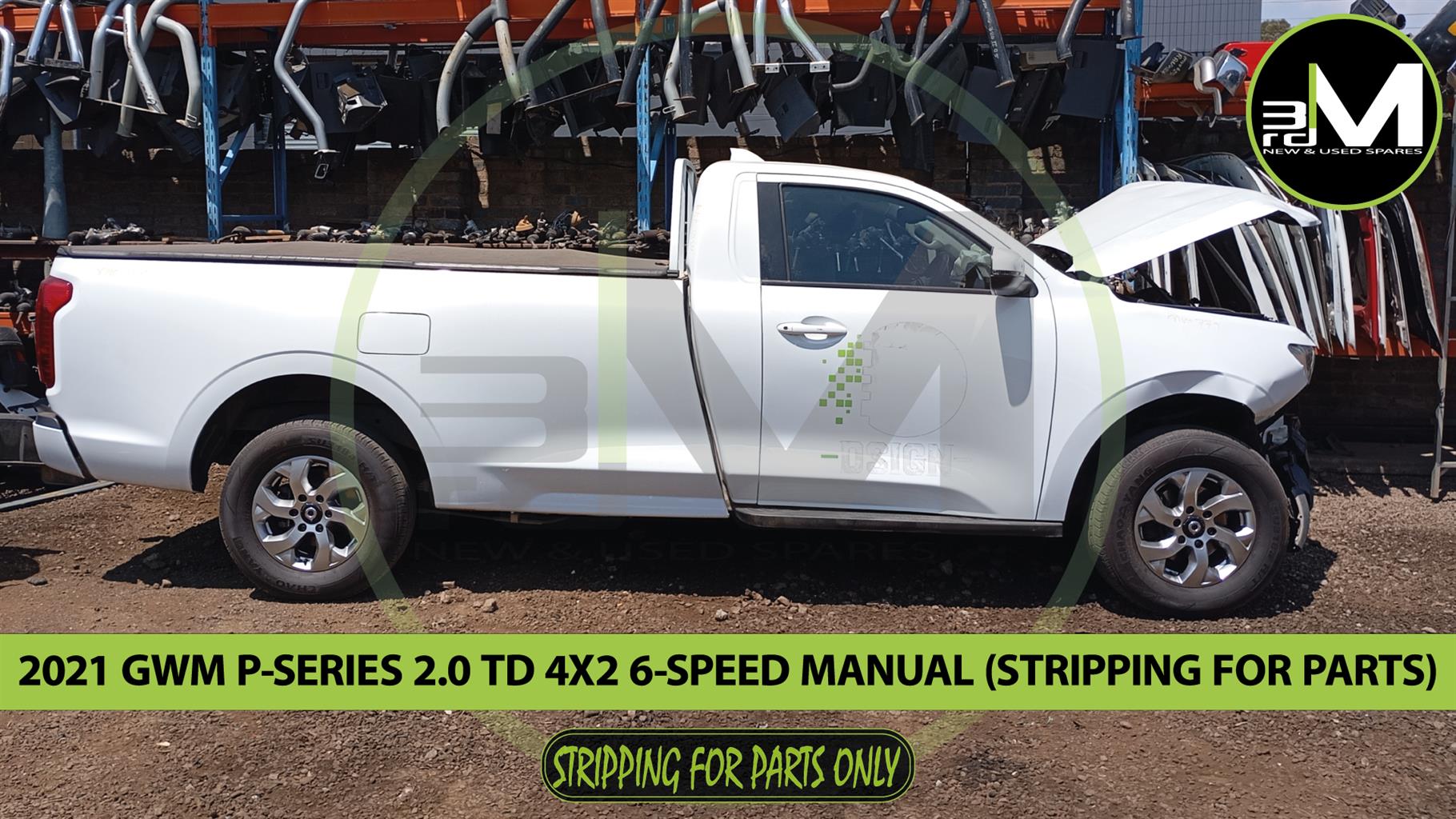 2021 GWM P-SERIES 2.0TD 4x4 6-SPEED M/T (STRIPPING FOR PARTS) - Private Seller