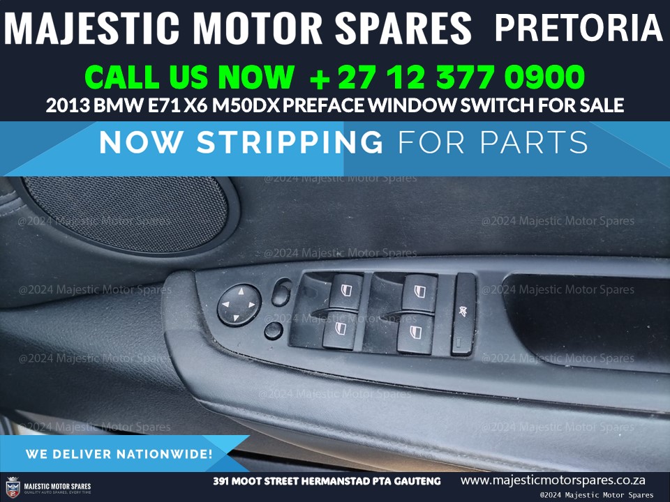2013 BMW X6 E71 Preface M50d Window Switch for Sale - Used - Private Seller 2013 BMW X6 E71 Preface M50d Window Switch for Sale - Used - Private Seller