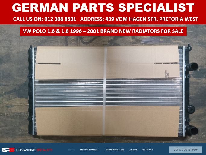 BRAND NEW VW POLO 1996 – 2001 1.6 & 1.8 RADIATORS FOR SALE - Private Seller BRAND NEW VW POLO 1996 – 2001 1.6 & 1.8 RADIATORS FOR SALE - Private Seller