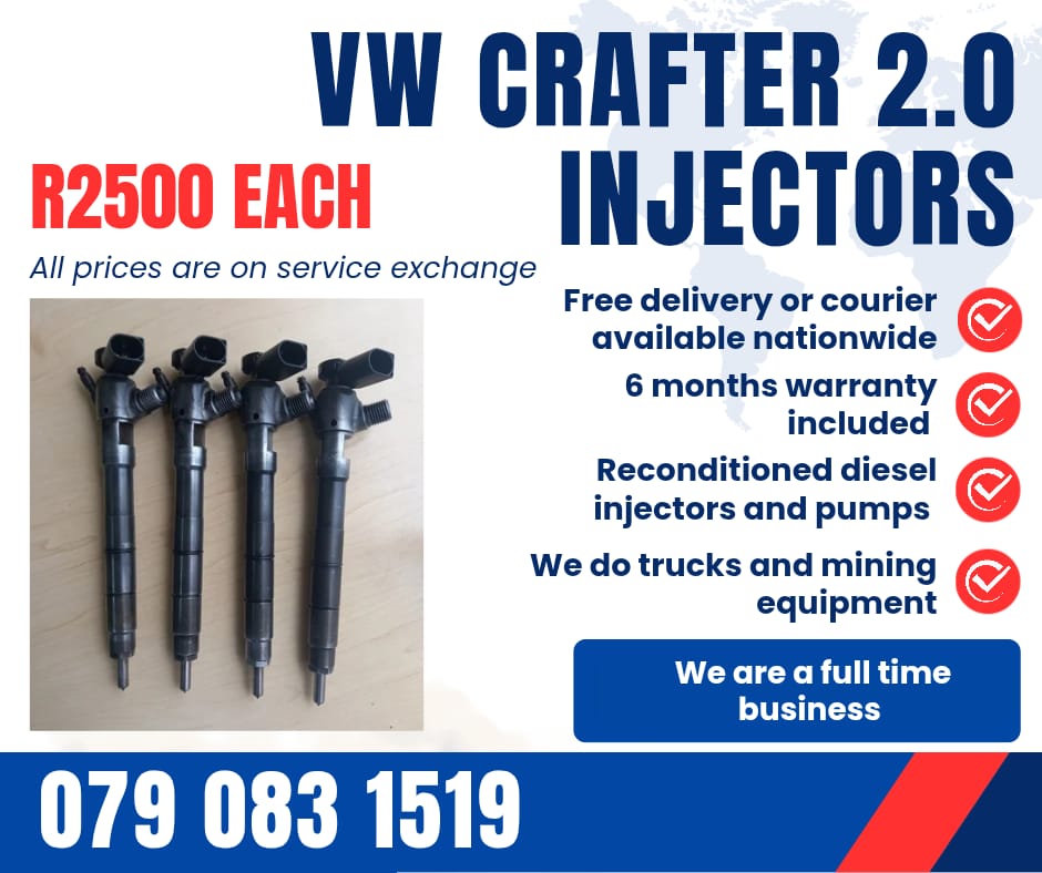 VW CRAFTER 2.0 INJECTORS FOR SALE WITH WARRANTY - Private Seller VW CRAFTER 2.0 INJECTORS FOR SALE WITH WARRANTY - Private Seller