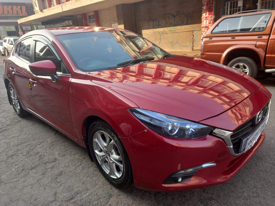 2014 MAZDA 3 1.6 PETROL ENGINE, MANUAL, MAROON COLOR, MILEAGE 118000KM