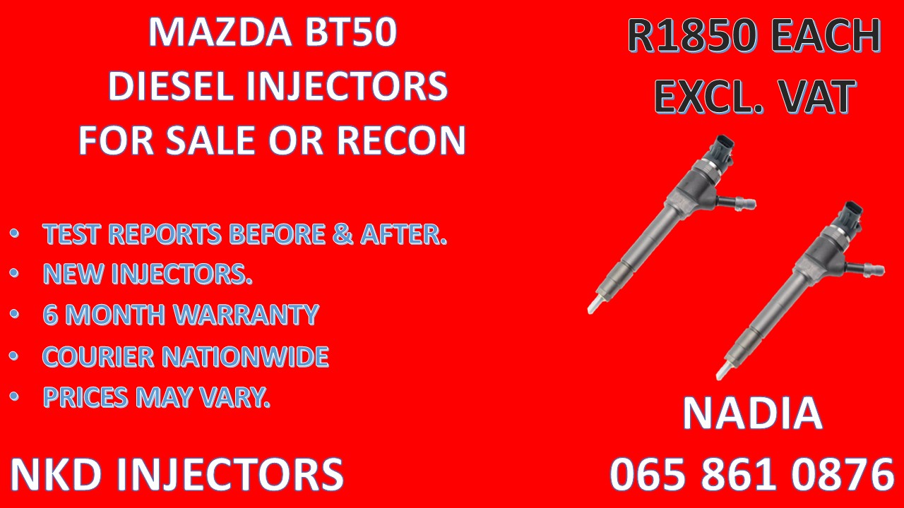 DIESEL INJECTORS FOR SALE FOR MAZDA BT50 - AVAILABLE NOW - Private Seller DIESEL INJECTORS FOR SALE FOR MAZDA BT50 - AVAILABLE NOW - Private Seller