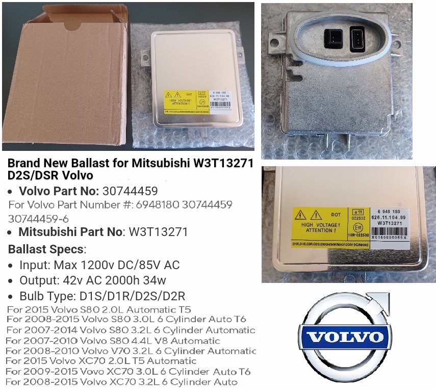 Volvo XC70 headlight xenon ballasts