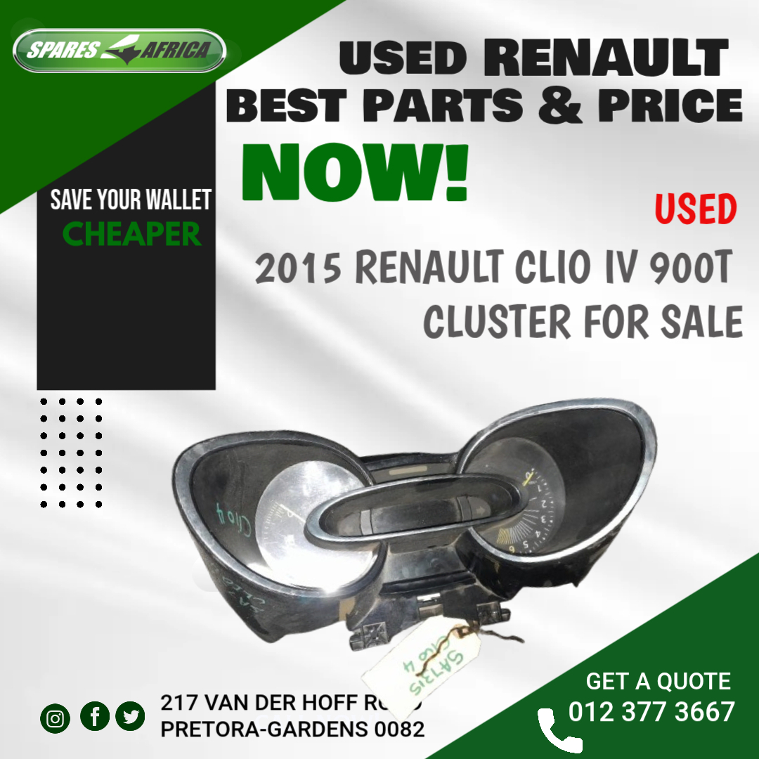 RENAULT CLIO IV 900T 2015 USED INSTRUMENT CLUSTER - Private Seller RENAULT CLIO IV 900T 2015 USED INSTRUMENT CLUSTER - Private Seller
