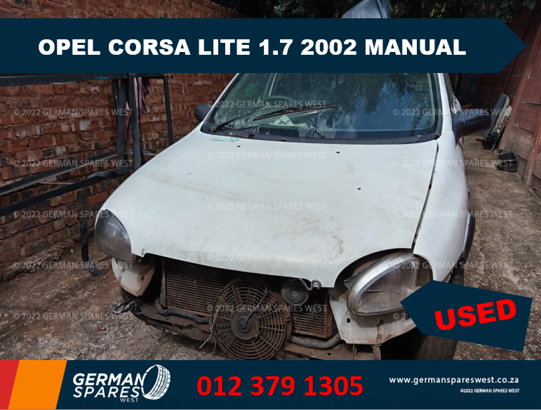 2002 OPEL CORSA LITE MANUAL STRIPPING FOR SPARES • New and used Opel and Chev - Private Seller 2002 OPEL CORSA LITE MANUAL STRIPPING FOR SPARES • New and used Opel and Chev - Private Seller
