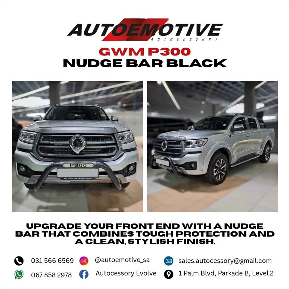 GWM P300 NUDGE BAR BLACK COMPATIBLE - Private Seller GWM P300 NUDGE BAR BLACK COMPATIBLE - Private Seller