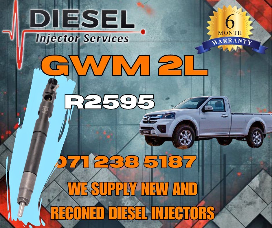 GWM 2L DIESEL INJECTORS FOR SALE OR RECON - Private Seller GWM 2L DIESEL INJECTORS FOR SALE OR RECON - Private Seller