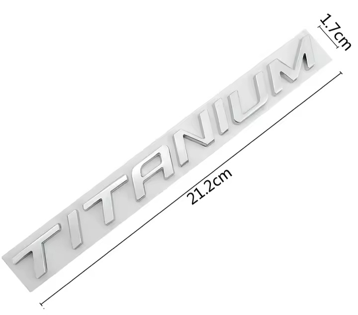 Ford Titanium back metal stick on badge emblem - Private Seller Ford Titanium back metal stick on badge emblem - Private Seller
