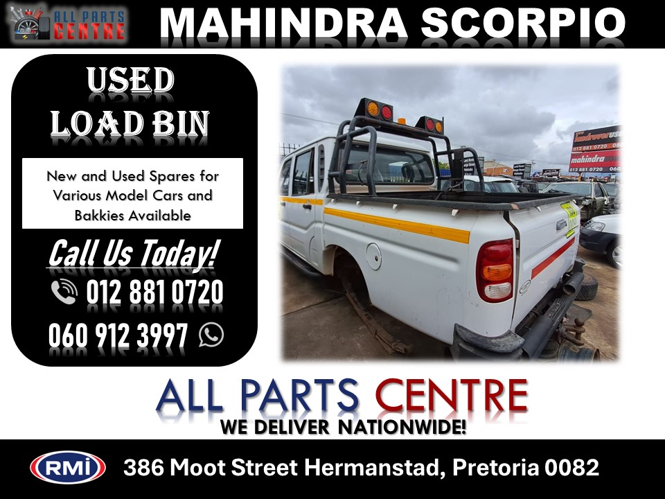 Load bin for Mahindra Scorpio Mhawk for sale used Load bin for Mahindra Scorpio Mhawk for sale used