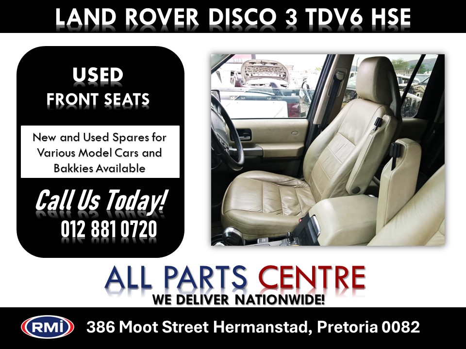 Land Rover Discovery 3 TDV6 HSE Used Front Seats for Sale - Private Seller