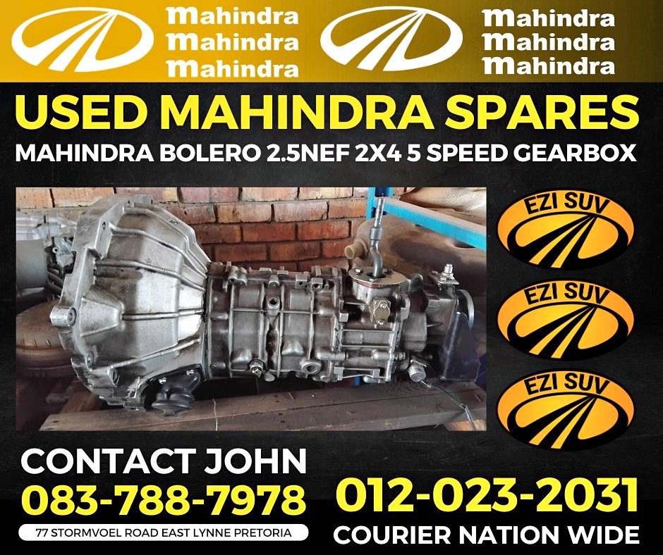 Mahindra Used Spares Bolero 2.5L NEF 2X4 SPEED GEARBOX For Sale - Private Seller Mahindra Used Spares Bolero 2.5L NEF 2X4 SPEED GEARBOX For Sale - Private Seller