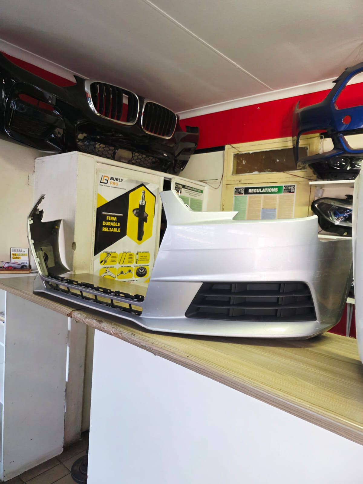 (B9) FRONT BUMPER 2017 AUDI A4 B9 FOR SALE - Private Seller