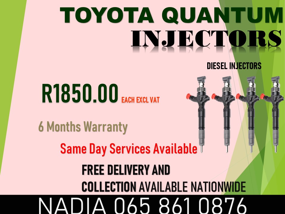 TOYOTA QUANTUM DIESEL INJECTORS AVAILABLE - Private Seller TOYOTA QUANTUM DIESEL INJECTORS AVAILABLE - Private Seller