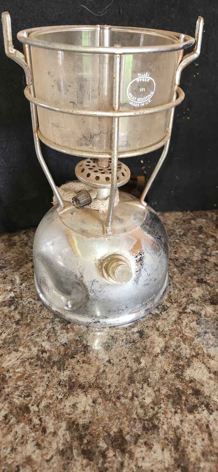 Antique portable stoves and antique light