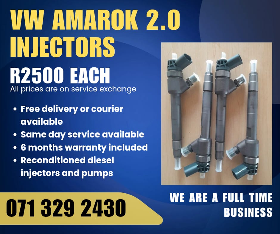 VW AMAROK 2.0 INJECTORS FOR SALE WITH WARRANTY - Private Seller VW AMAROK 2.0 INJECTORS FOR SALE WITH WARRANTY - Private Seller