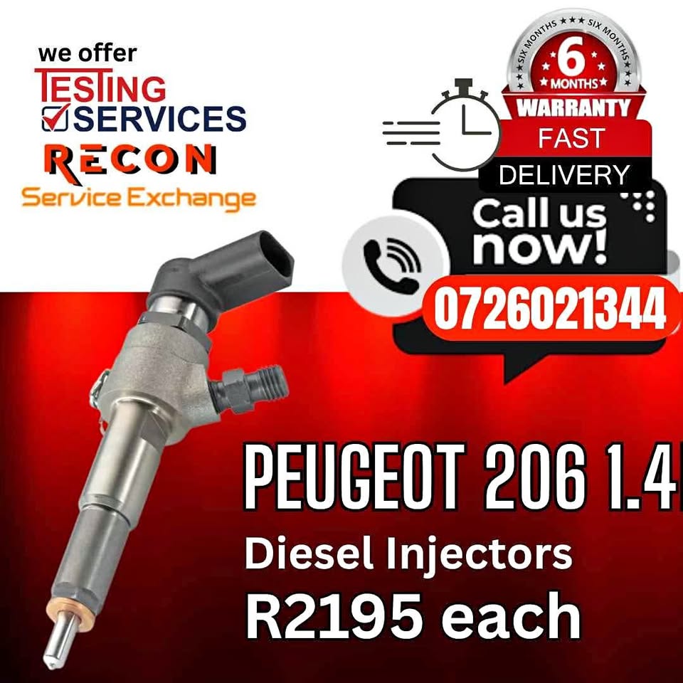 Peugeot 206 1.4L diesel injectors for sale