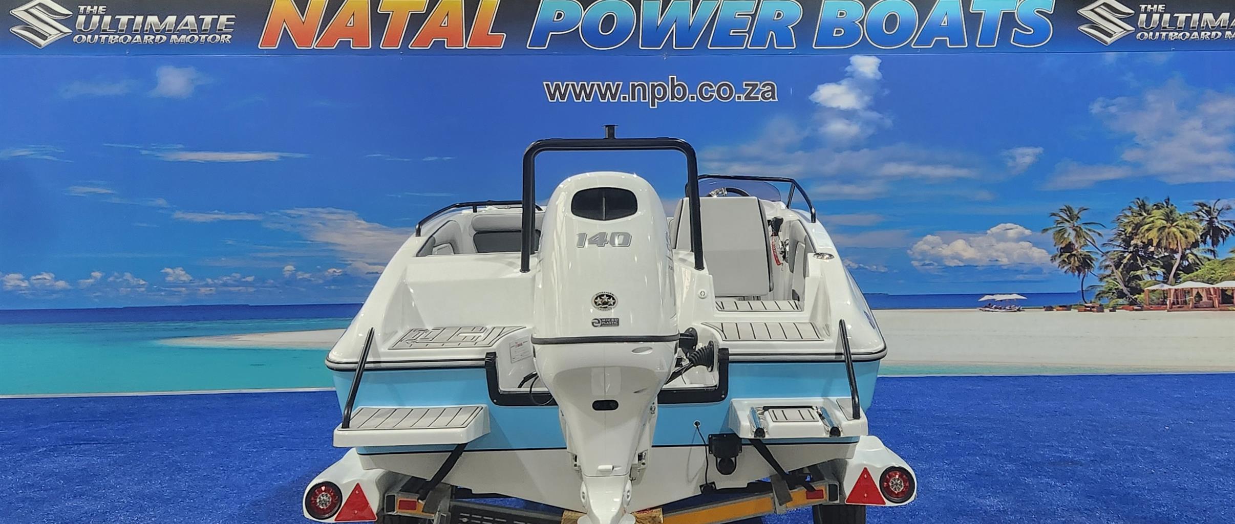 XF 170 ON TRAILER 140 HP SUZUKI 4 STROKE DRIVE BY WIRE