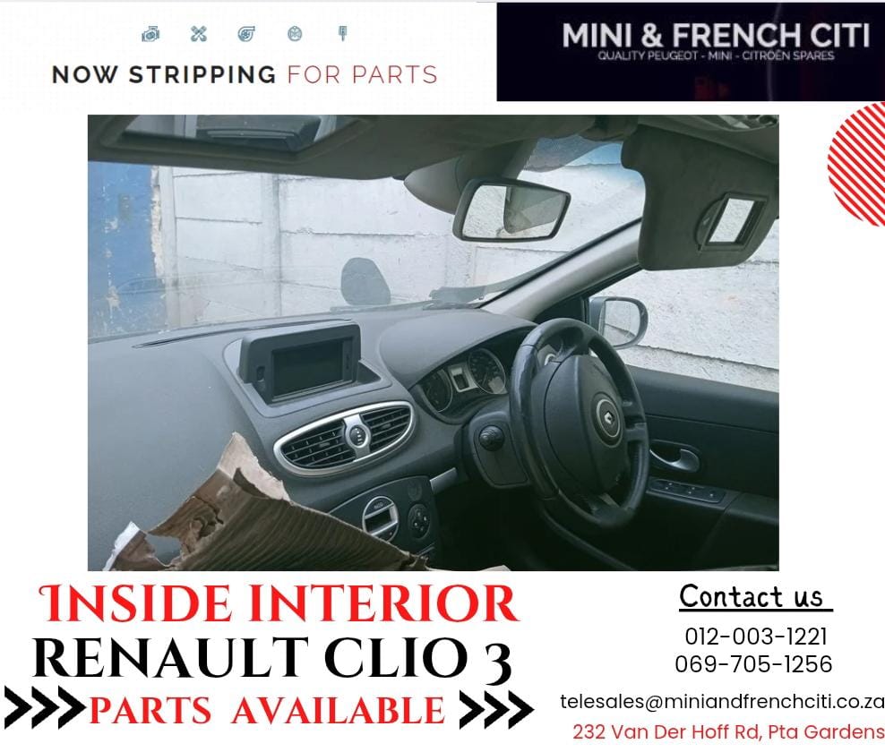INSIDE INTERIOR AVAILABLE FOR RENAULT CLIO 3 - Private Seller INSIDE INTERIOR AVAILABLE FOR RENAULT CLIO 3 - Private Seller