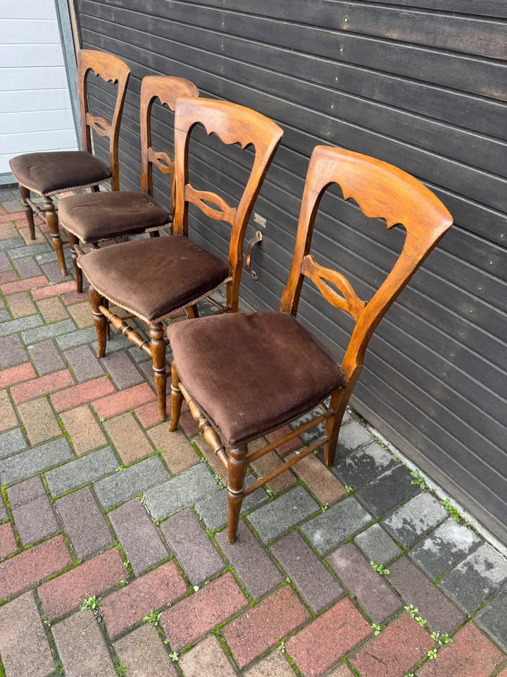 Antique walnut Kitchen chairs