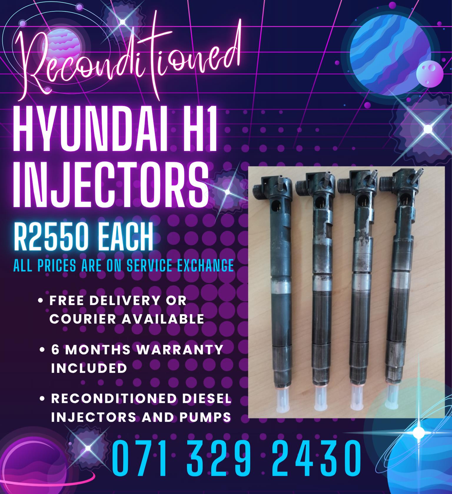 HYUNDAI H1 INJECTORS FOR SALE WITH WARRANTY - Private Seller HYUNDAI H1 INJECTORS FOR SALE WITH WARRANTY - Private Seller