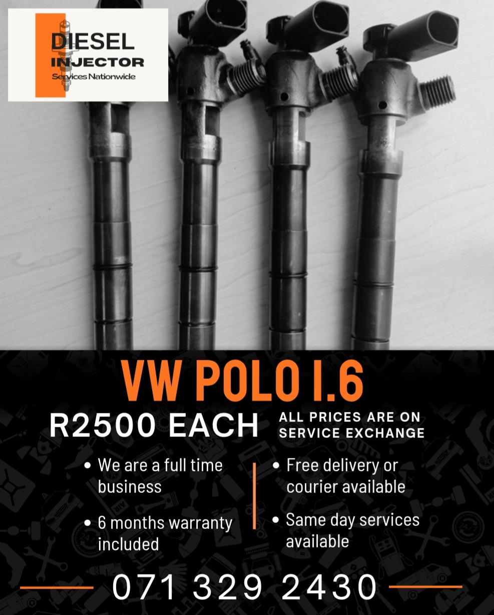 VW POLO 1.6 DIESEL INJECTORS FOR SALE WITH WARRANTY - Private Seller VW POLO 1.6 DIESEL INJECTORS FOR SALE WITH WARRANTY - Private Seller