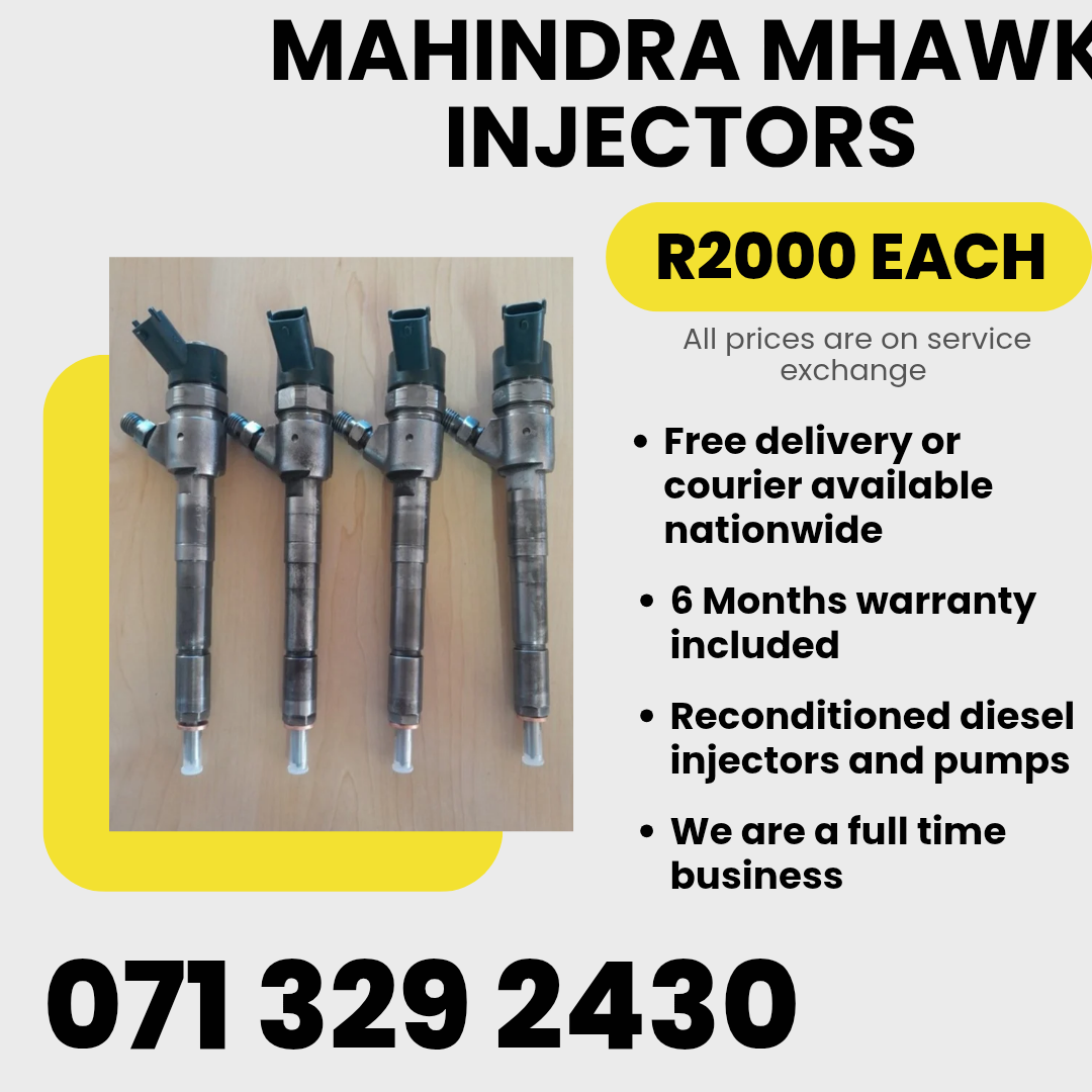 MAHINDRA MHAWK INJECTORS FOR SALE WITH WARRANTY - Private Seller MAHINDRA MHAWK INJECTORS FOR SALE WITH WARRANTY - Private Seller