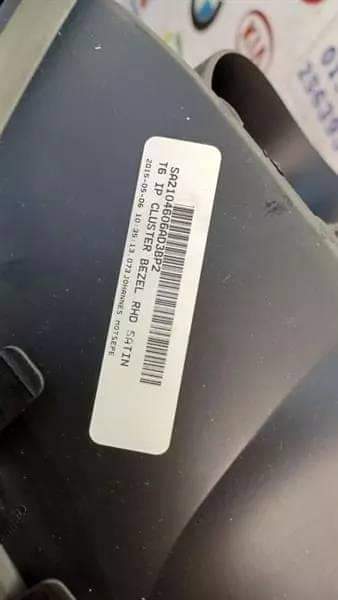 FORD RANGER 3.2 T6 MK3 2015- DASHBOARD SPEEDOMETER SURROUND TRIM SA214606AD3BP2 - Private Seller