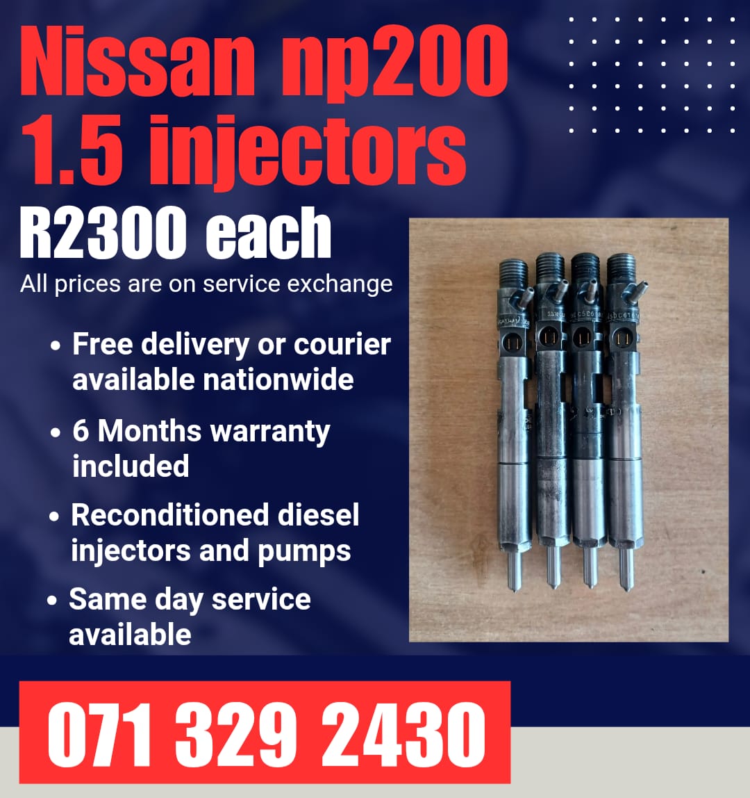 NISSAN NP200 1.5 INJECTORS FOR SALE WITH WARRANTY - Private Seller NISSAN NP200 1.5 INJECTORS FOR SALE WITH WARRANTY - Private Seller