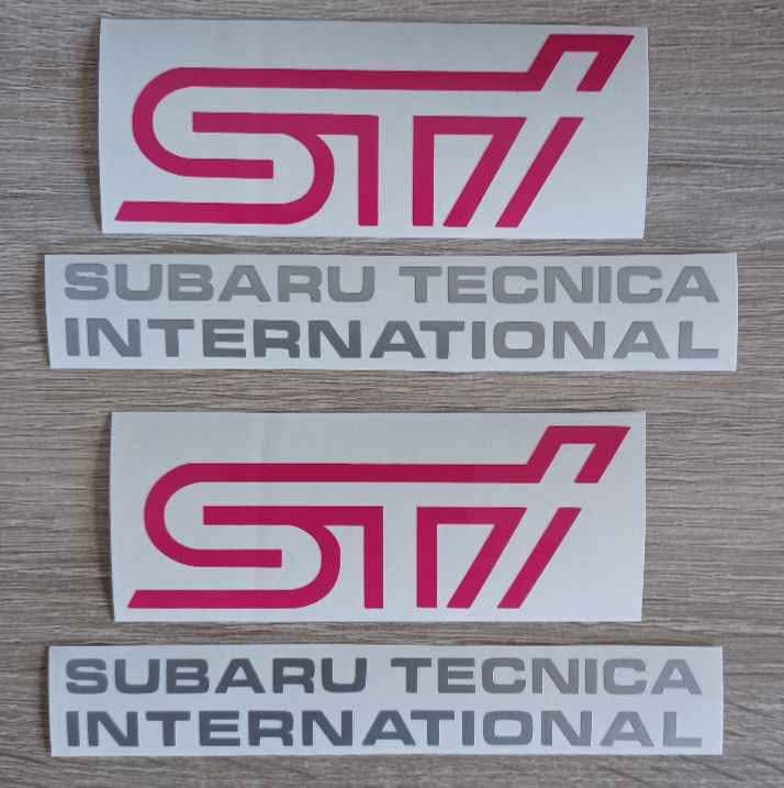 Subaru Blobeye STI fog lamp cover and side stickers decals - Private Seller