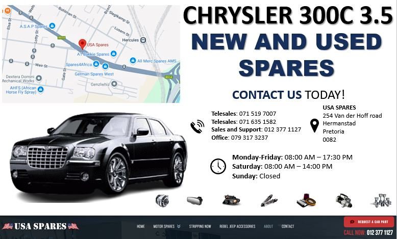 NEW AND USED PARTS FOR CHRYSLER 300C 3.5 - Private Seller