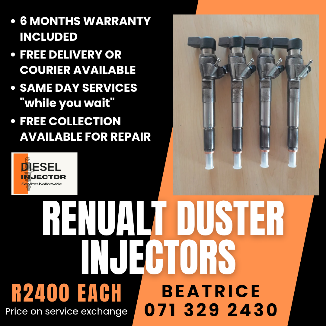 RENUALT DUSTER DIESEL INJECTORS FOR SALE WITH WARRANTY - Private Seller RENUALT DUSTER DIESEL INJECTORS FOR SALE WITH WARRANTY - Private Seller