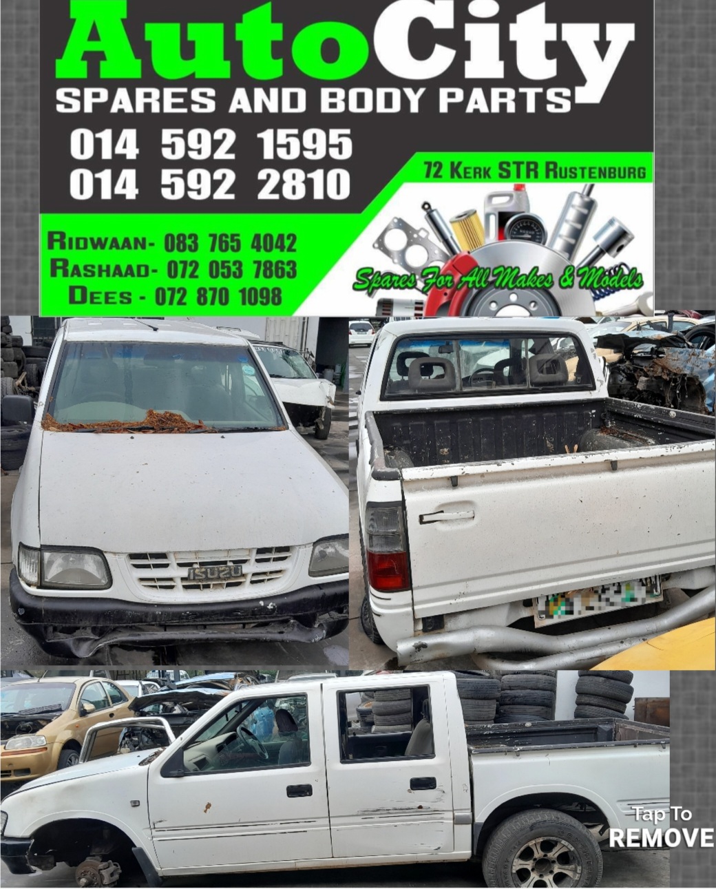 Isuzu kb200 2002 model for spares at Autocity Spares - Private Seller