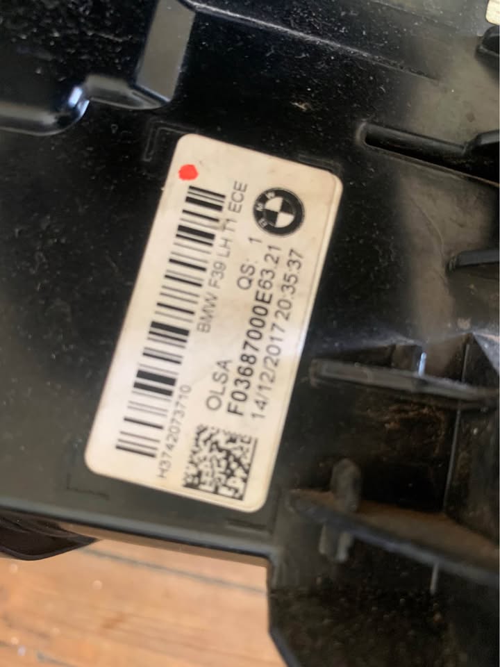 BMW x2 f39 LHS taillight
