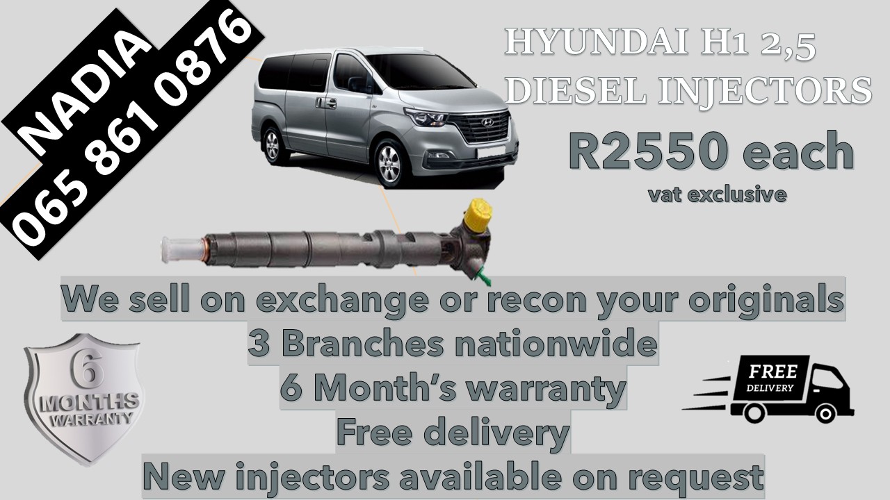 HYUNDAI H1 2.5 DIESEL INJECTORS FOR SALE BY NKD DIESEL INJECTORS - Private Seller HYUNDAI H1 2.5 DIESEL INJECTORS FOR SALE BY NKD DIESEL INJECTORS - Private Seller