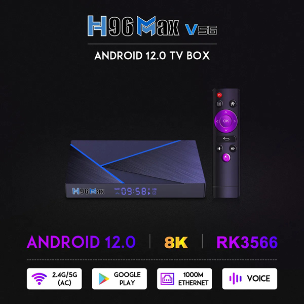 Smart TV BOX H96 Max 8GB+128GB 8K