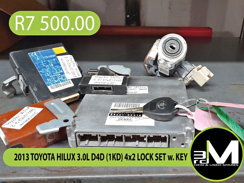 2013 TOYOTA HILUX 3.0L D4D (1KD) 4x2 LOCK SET w. KEY - Private Seller 2013 TOYOTA HILUX 3.0L D4D (1KD) 4x2 LOCK SET w. KEY - Private Seller