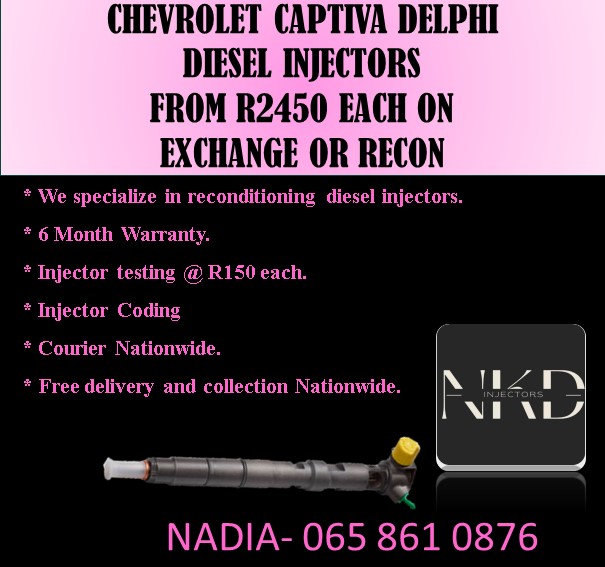 Chevrolet Captiva diesel injectors for sale - Private Seller Chevrolet Captiva diesel injectors for sale - Private Seller
