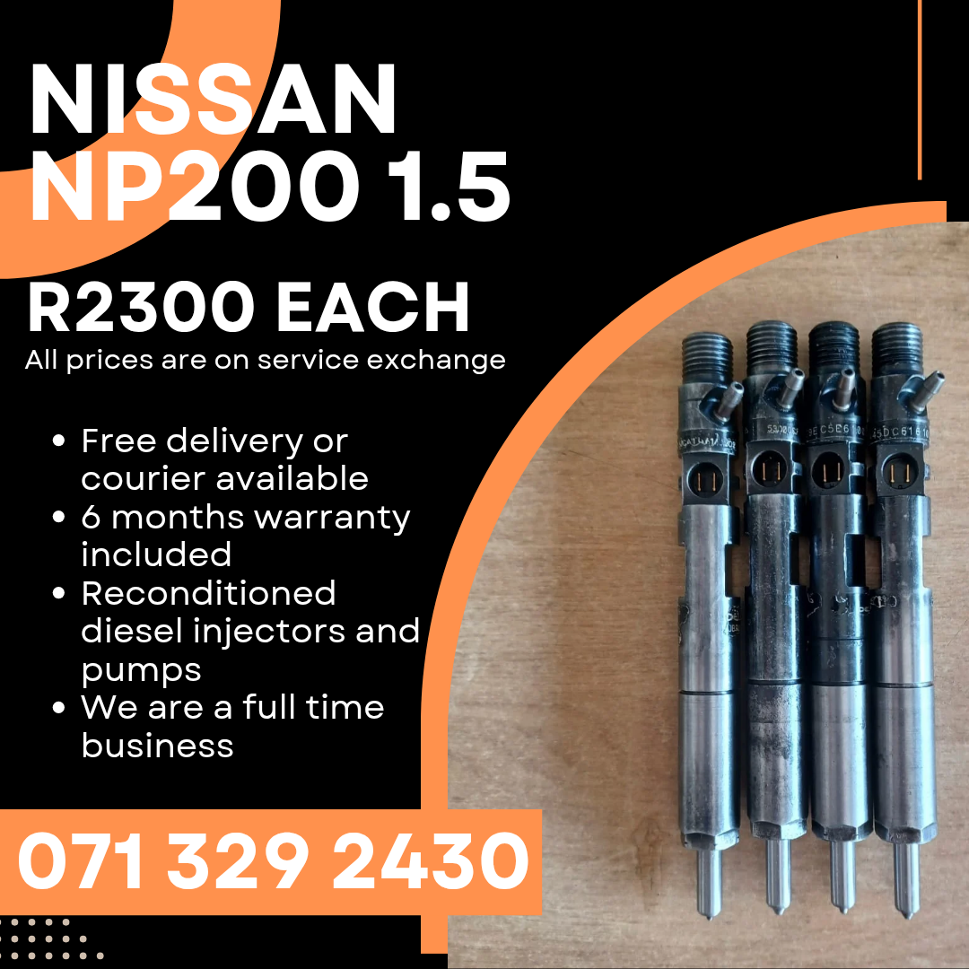 NISSAN NP200 1.5 INJECTORS FOR SALE WITH WARRANTY INCLUDED - Private Seller NISSAN NP200 1.5 INJECTORS FOR SALE WITH WARRANTY INCLUDED - Private Seller