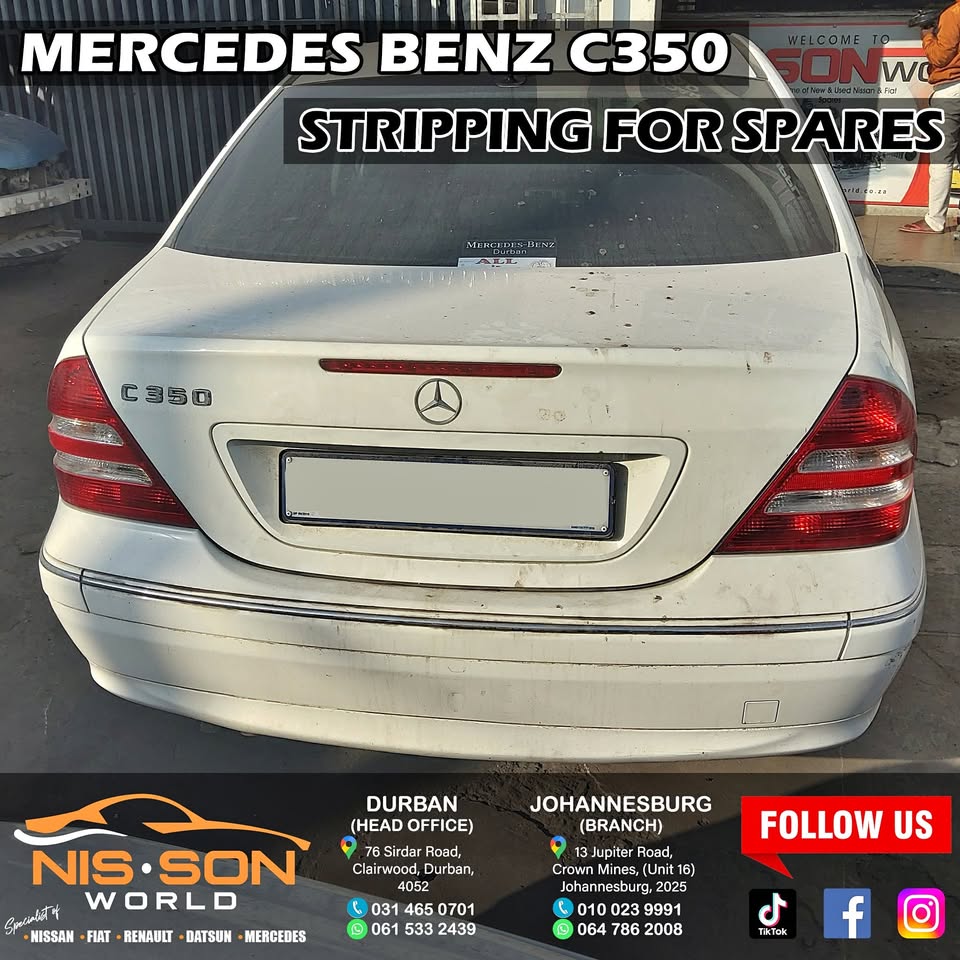 Mercedes Benz C350 Stripping For Spares
