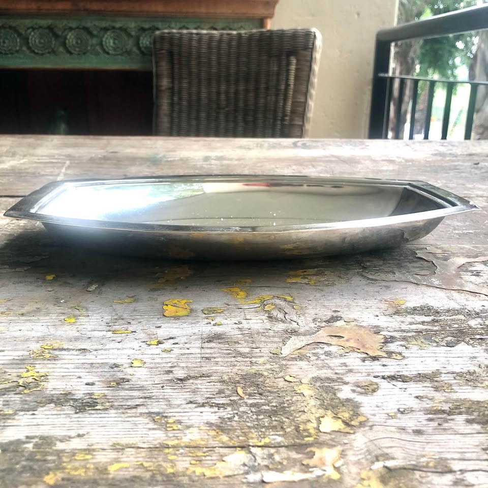 EPNS Vintage Silver plated bread or serving tray in fair vintage condition from Sheffield