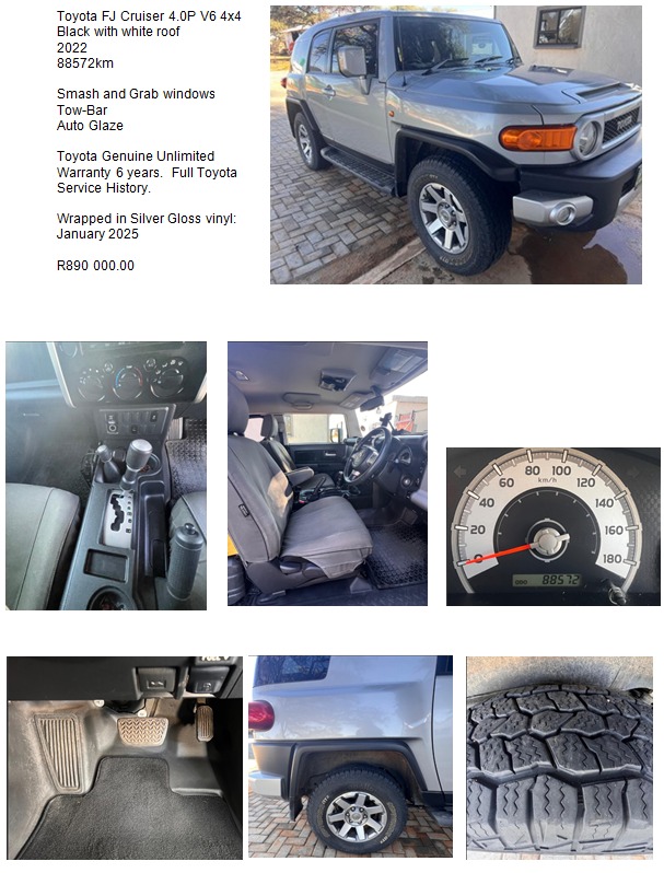 Used 2022 Toyota FJ Cruiser - Private Seller Used 2022 Toyota FJ Cruiser - Private Seller