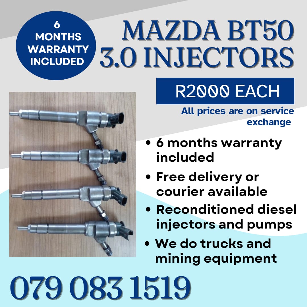 MAZDA BT50 3.0 INJECTORS FOR SALE WITH WARRANTY - Private Seller MAZDA BT50 3.0 INJECTORS FOR SALE WITH WARRANTY - Private Seller
