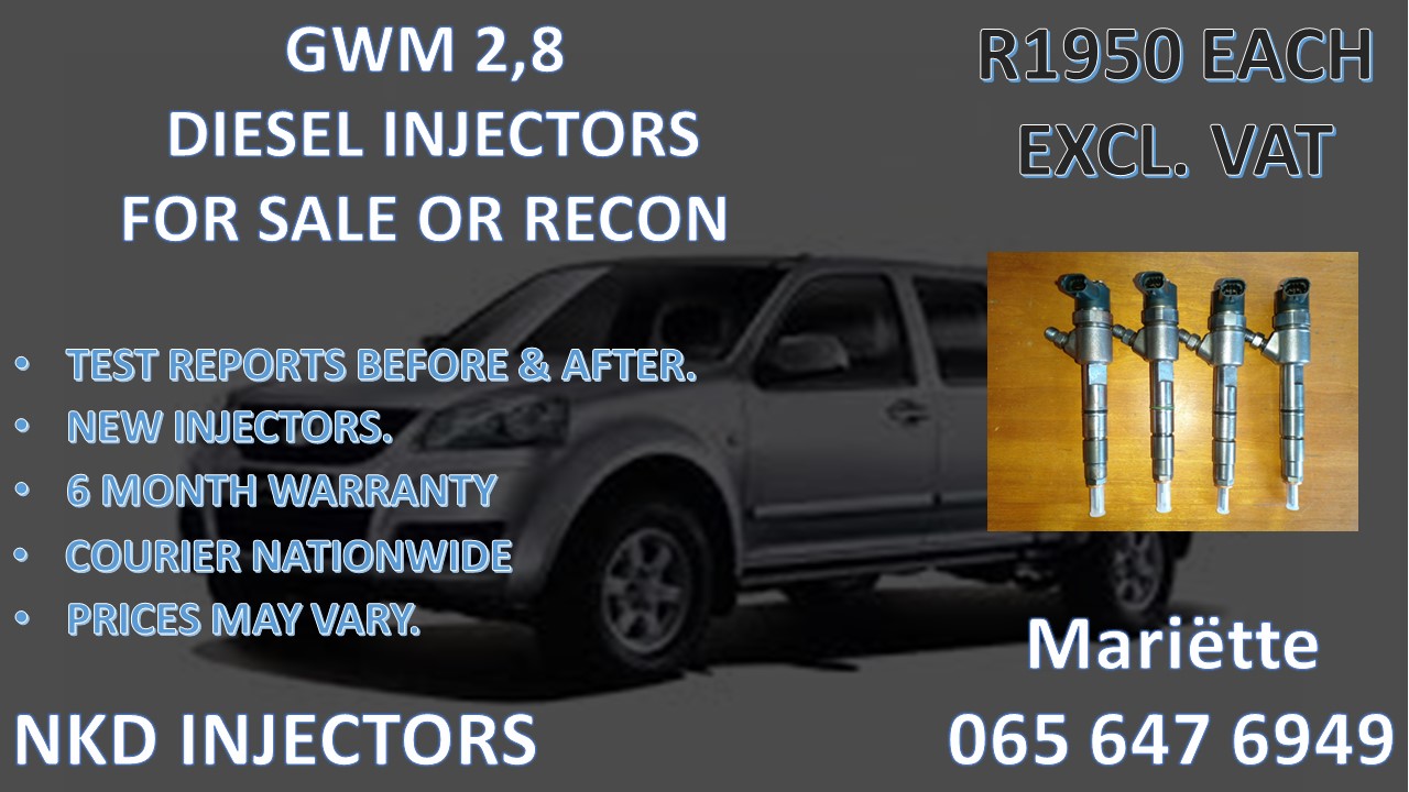 2.8 GWM INJECTORS - Private Seller 2.8 GWM INJECTORS - Private Seller