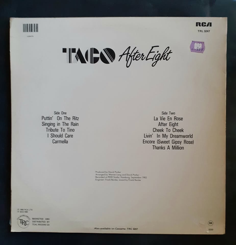 Taco - After Eight LP Record