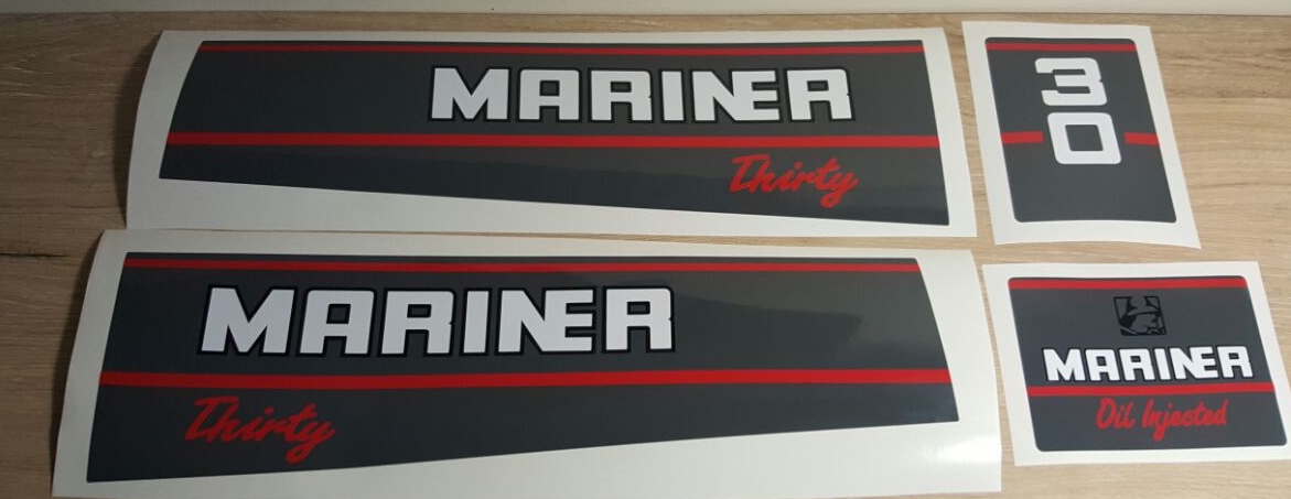 1991 Mariner 30 outboard motor cowl decals stickers graphics kits 1991 Mariner 30 outboard motor cowl decals stickers graphics kits