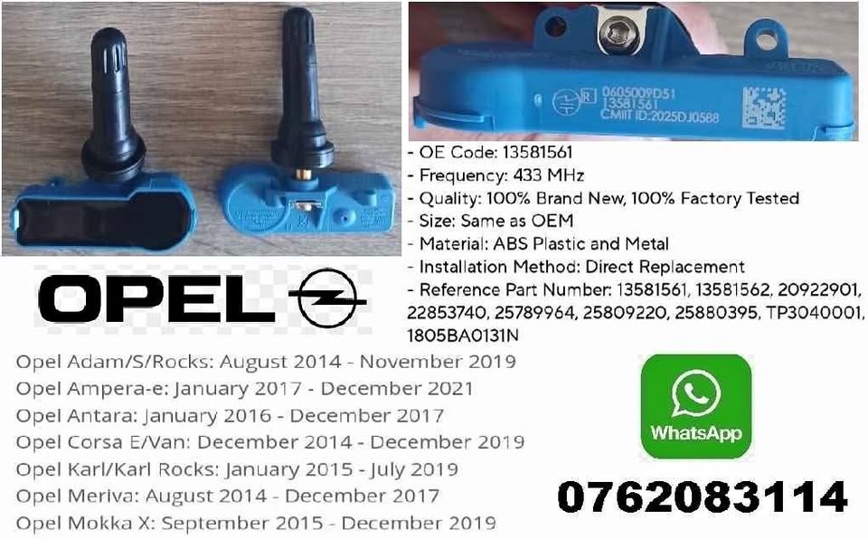 Opel blue TPMS tyre pressure sensor sensor 13581561 - Private Seller Opel blue TPMS tyre pressure sensor sensor 13581561 - Private Seller
