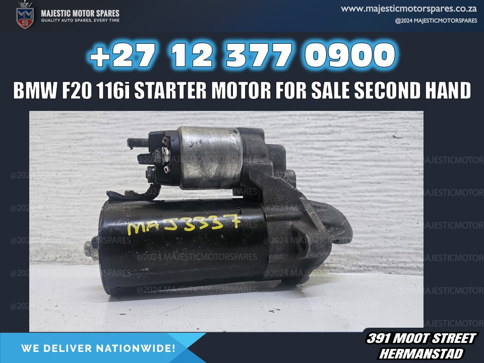 BMW 116i F20 Starter Motor for Sale - Private Seller BMW 116i F20 Starter Motor for Sale - Private Seller