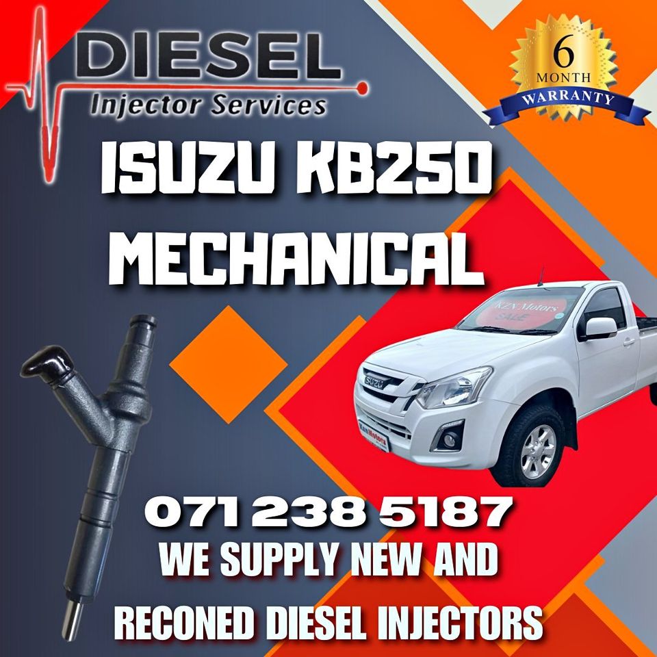 ISUZU KB250 MECHANICAL DIESEL INJECTORS FOR SALE OR RECON - Private Seller ISUZU KB250 MECHANICAL DIESEL INJECTORS FOR SALE OR RECON - Private Seller